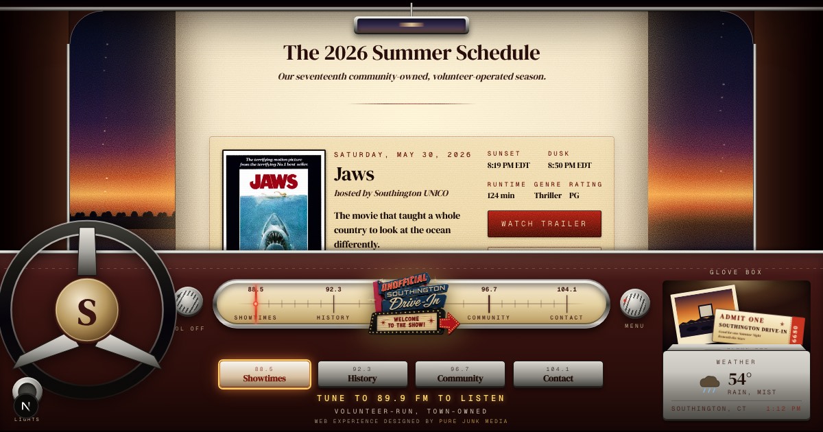 2026 Schedule and Showtimes | Southington Drive-In Fan Site