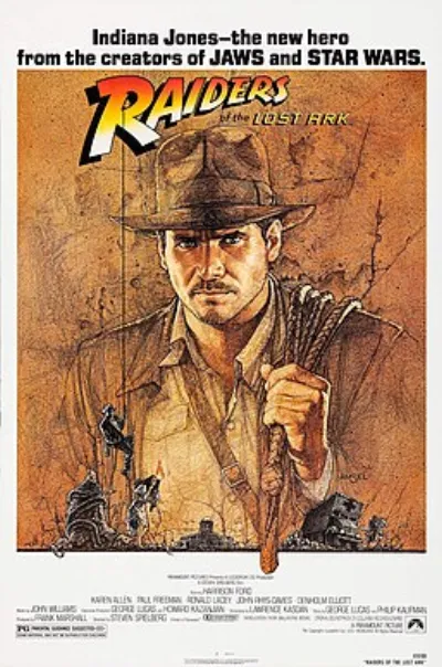 Theatrical poster for Indiana Jones and the Raiders of the Lost Ark (1981)