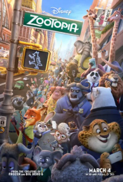 Theatrical poster for Zootopia (2016)